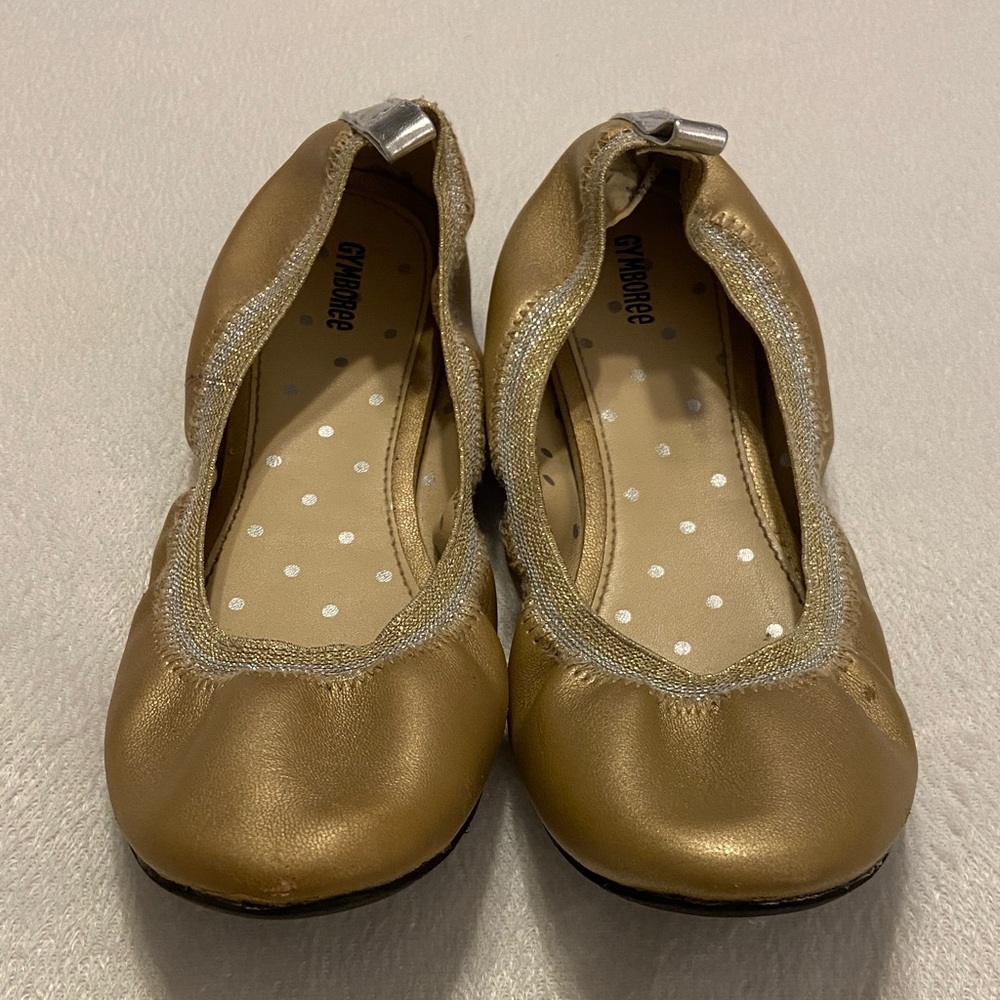 Worn Once Gymboree Metallic Stretchy Ballet Flats